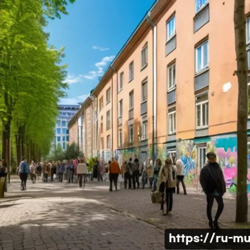 Home 33 벽화여행 캠핑과 벽화 - A vibrant urban street scene in Berlin's Kreuzberg district featuring colorful, large-scale graffiti...